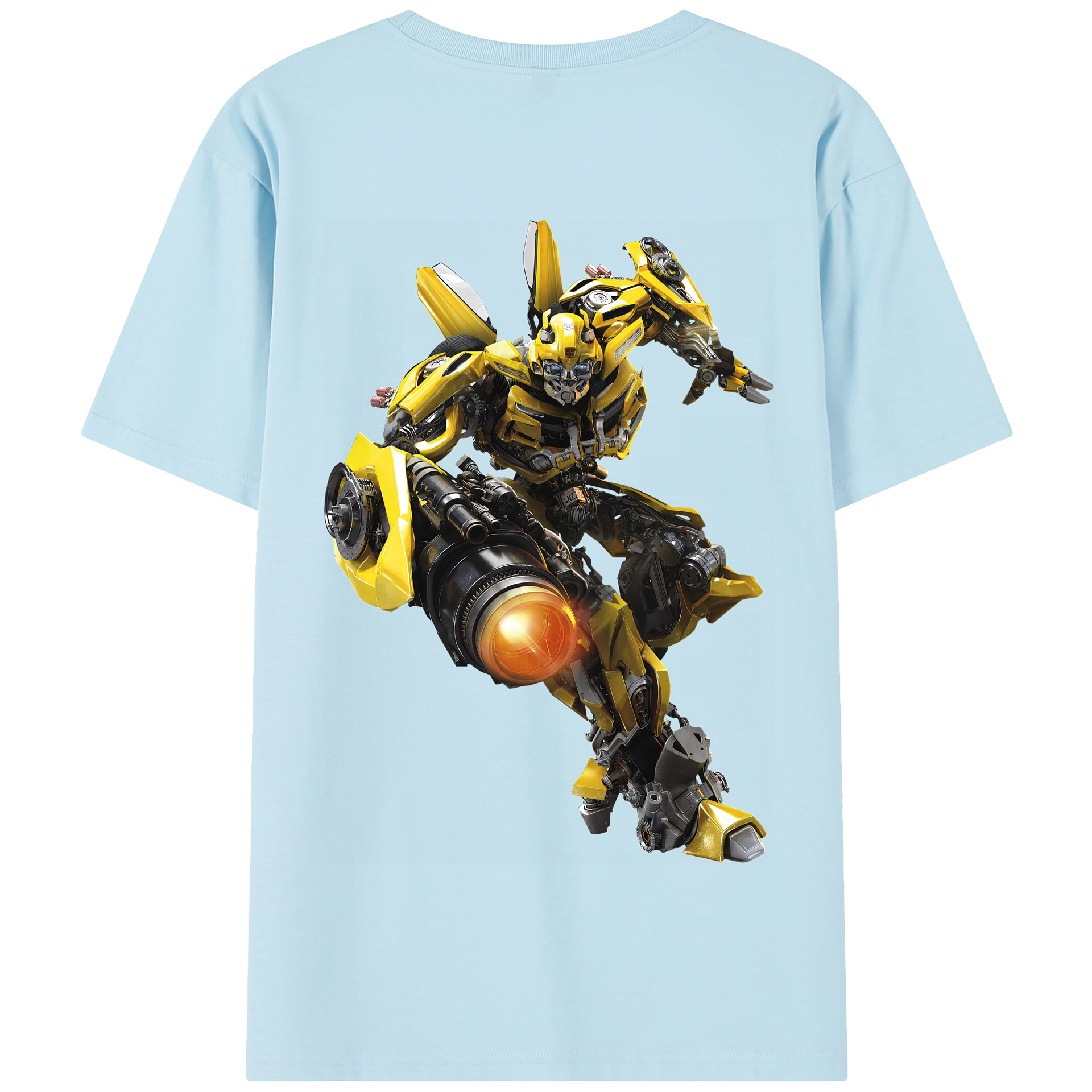 （画像用） Transformers トランスフォーマー 綿100％半袖Tシャツ（背面プリント）
